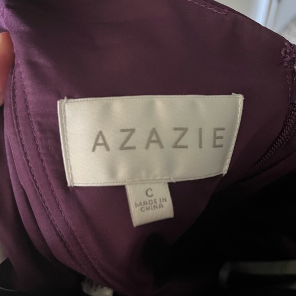 Azazie bridesmaid dress - Grape - Ally style - size 12 - Picture 3 of 4